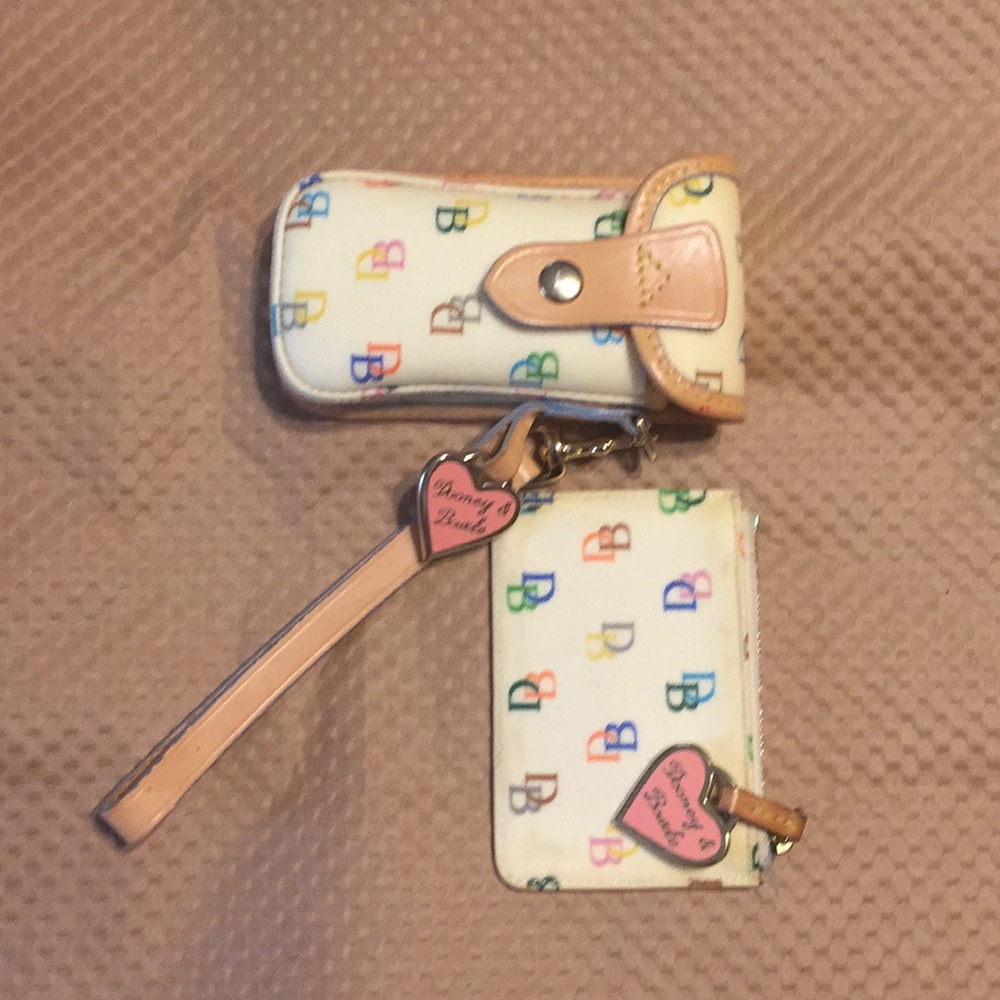 SET - Dooney & Bourke coin purse & cell phone case